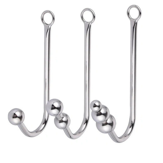Anal Hooks with Cuffs Elegant 5334 Collar Hook and Anal Beaded 0725